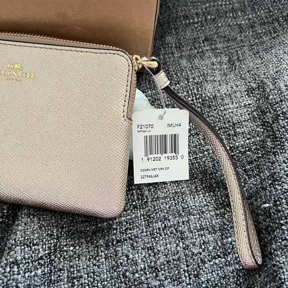 COACH Corner Zip Wristlet - Picture 8 of 8